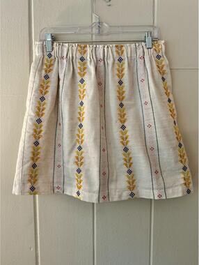 En Crème 100% Cotton Striped Cottage Mini Size Large